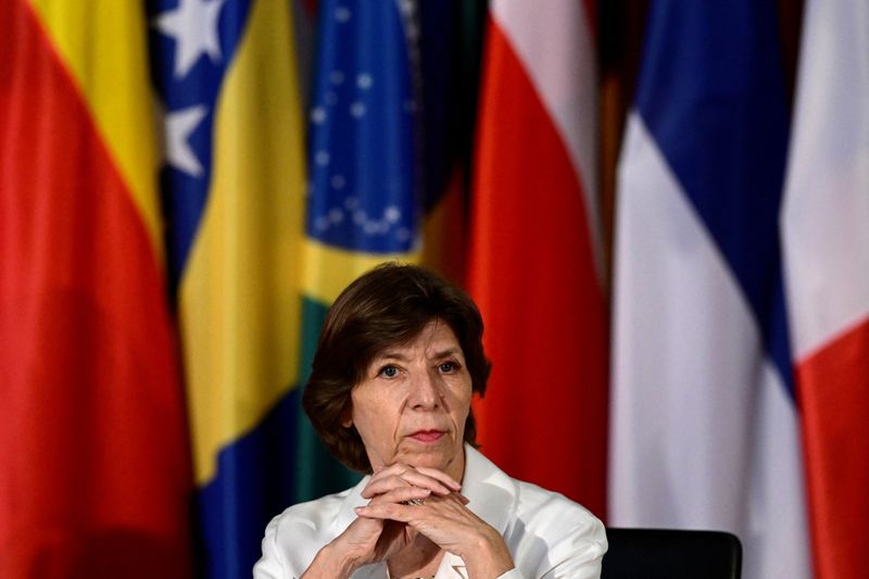 &copy; Reuters. French Foreign Minister Catherine Colonna attends a conference on the global food crisis in Berlin, Germany June 24, 2022. Foreign, agriculture and development ministers from around the world are gathering in Berlin for a conference on food security amid 