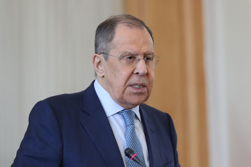 &copy; Reuters. Ministro das Relações Exteriores da Rússia, Sergei Lavrov, em Teerã
23/06/2022 Majid Asgaripour/WANA (West Asia News Agency) via REUTERS 