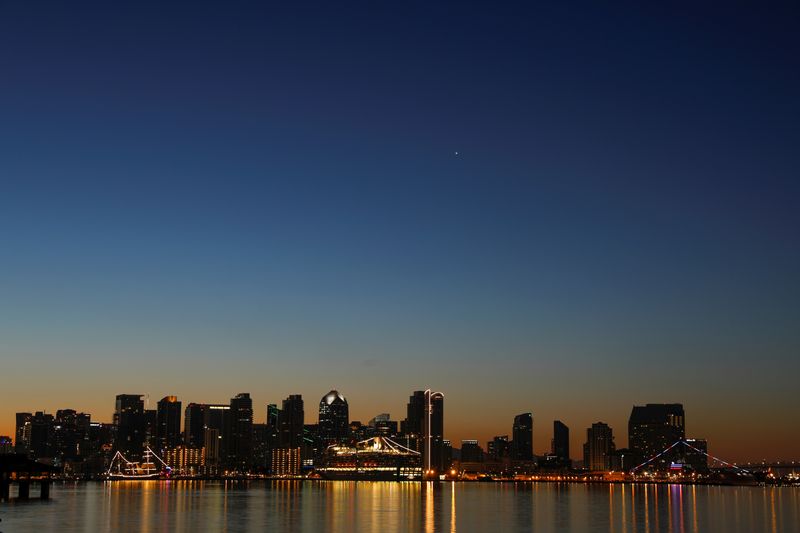 &copy; Reuters. The skyline of San Diego, California, U.S.  is shown at sunrise March 17, 2019.  REUTERS/Mike Blake