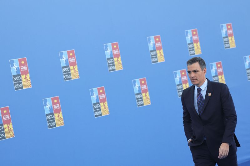 &copy; Reuters. El presidente del Gobierno español, Pedro Sánchez, a su llegada a la cumbre de la OTAN en Madrid, España, el 29 de junio de 2022. REUTERS/Nacho Doce