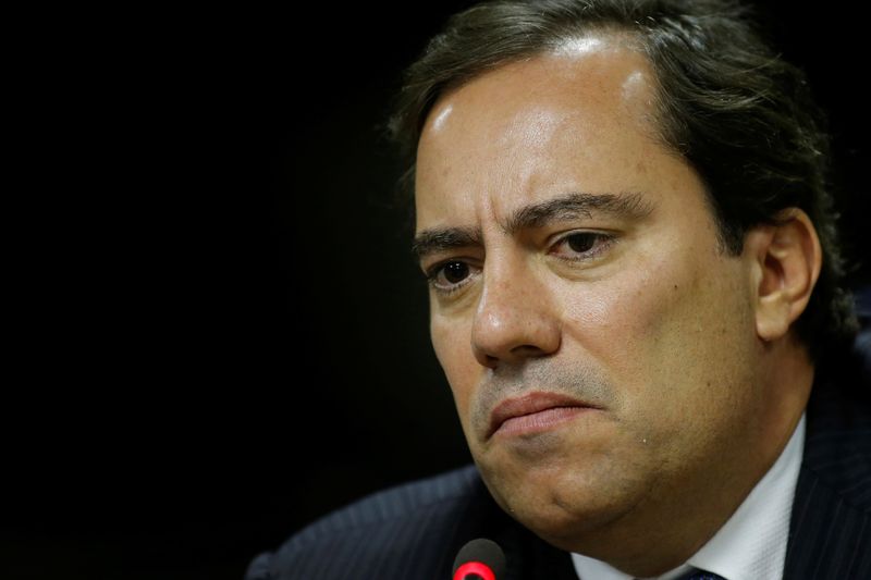 &copy; Reuters. Presidente da Caixa Econômica Federal, Pedro Guimarães, durante entrevista coletiva em Brasília
12/06/2019 REUTERS/Adriano Machado