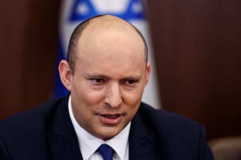&copy; Reuters. رئيس الوزراء الإسرائيلي نفتالي بينيت في القدس يوم 26 يونيو حزيران 2022. صورة من ممثل لوكالات الأنباء.