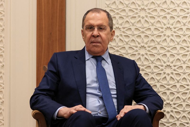 &copy; Reuters. Ministro das Relações Exteriores da Rússia, Sergei Lavrov, durante visita à Riad, na Arábia Saudita
31/05/2022 Ministério das Relações Exteriores da Rússia/Divulgação via REUTERS