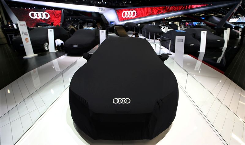 &copy; Reuters. FILE PHOTO: Covered Audi cars are seen during the Sao Paulo International Motor Show in Sao Paulo, Brazil, November 8, 2016.  REUTERS/Paulo Whitaker/File Photo