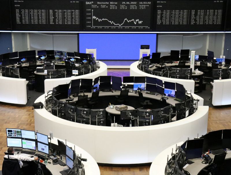 European shares suffer worst quarter since pandemic hit of early 2020