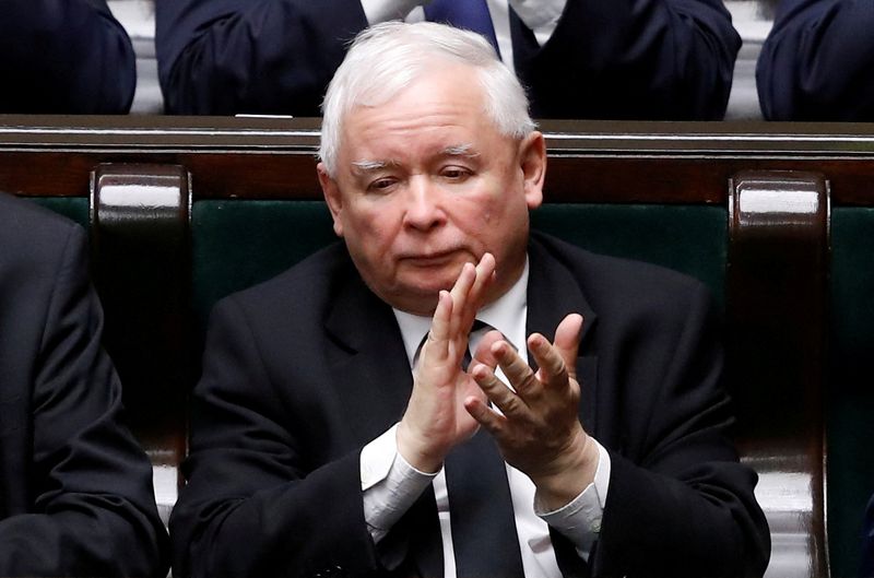 Poland's Kaczynski tells banks to give savers higher interest or expect more taxes