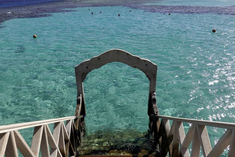 &copy; Reuters. À Sahl Hasheesh. Le gouvernorat de la mer Rouge, dans le sud-est de l'Egypte, a ordonné vendredi la fermeture de plusieurs plages touristiques après que deux femmes ont été tuées par des requins. /Photo d'archives/REUTERS/Amr Abdallah Dalsh