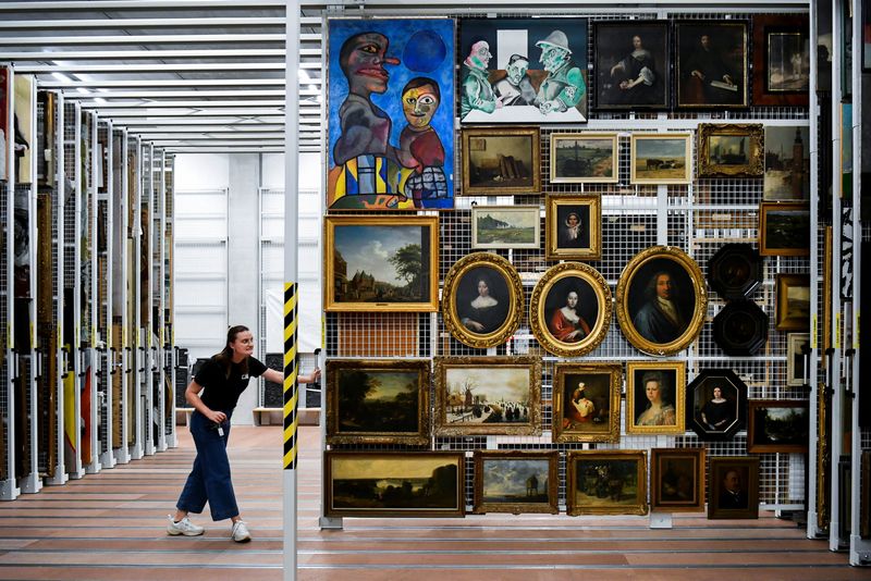 &copy; Reuters. A general view of Collectiecentrum Nederland, a depot of 30,000 m2 of storage space to enable optimum management and preservation of the Dutch national collections. Besides storage, it is also the country’s leading centre for research, exchange of exper