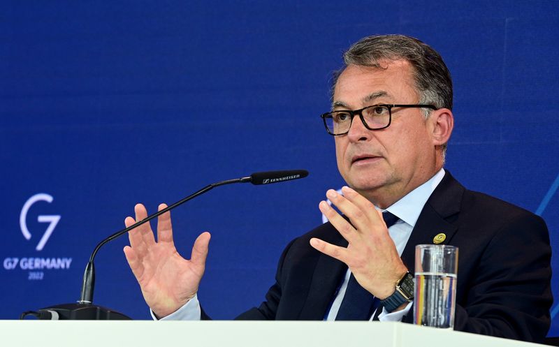 &copy; Reuters. Presidente do banco central da Alemanha, Joachim Nagel, fala em coletiva de imprensa após reunião do G7 em Koenigswinter, Alemanha
20/05/2022
REUTERS/Benjamin Westhoff