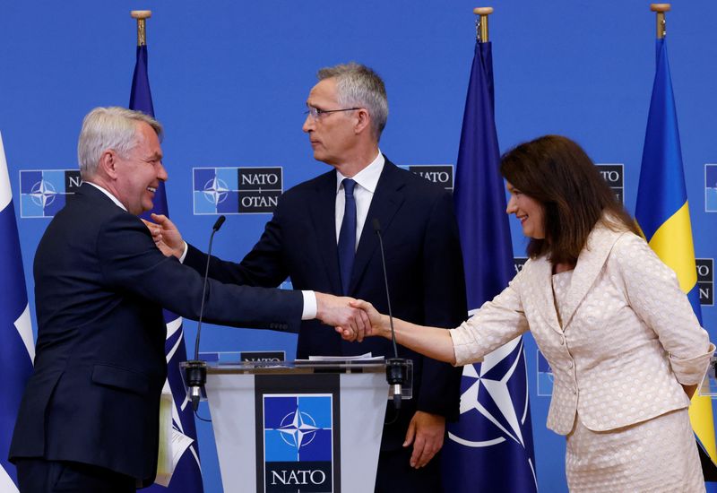 Finland, Sweden sign to join NATO but need ratification