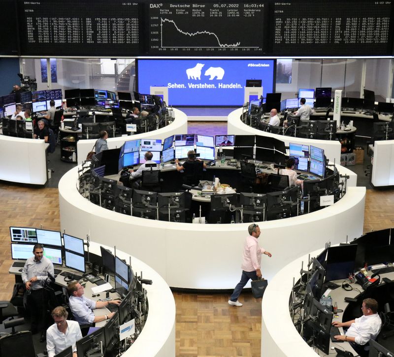 &copy; Reuters. Salão da Bolsa de Valores de Frankfurt
05/07/2022
REUTERS