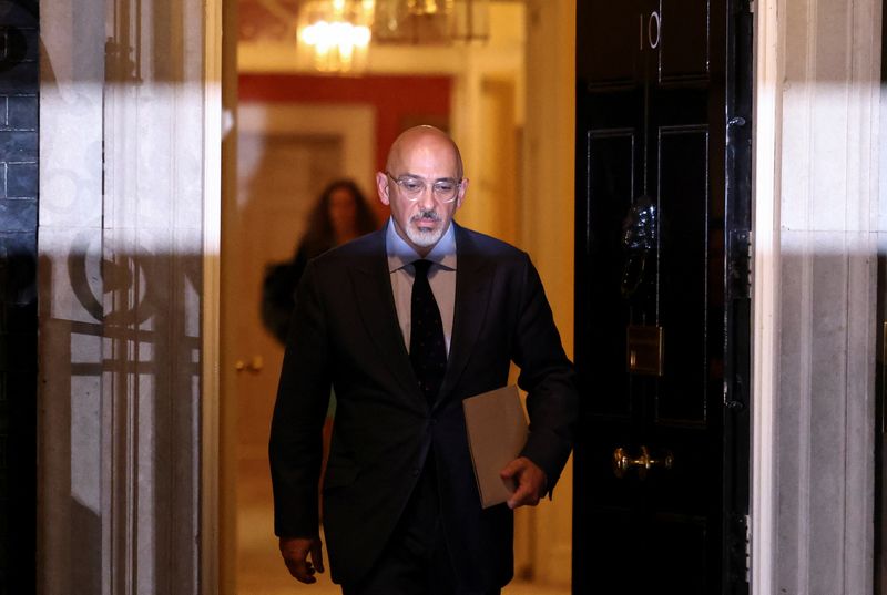 &copy; Reuters. British new Finance Minister Nadhim Zahawi leaves 10 Downing Street, in London, Britain, July 5, 2022. REUTERS/Henry Nicholls