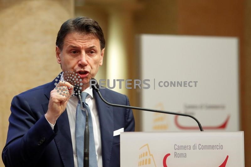 &copy; Reuters. L'ex presidente del Consiglio Giuseppe Conte durante una conferenza stampa a Roma. 28 giugno 2021. REUTERS/Remo Casilli