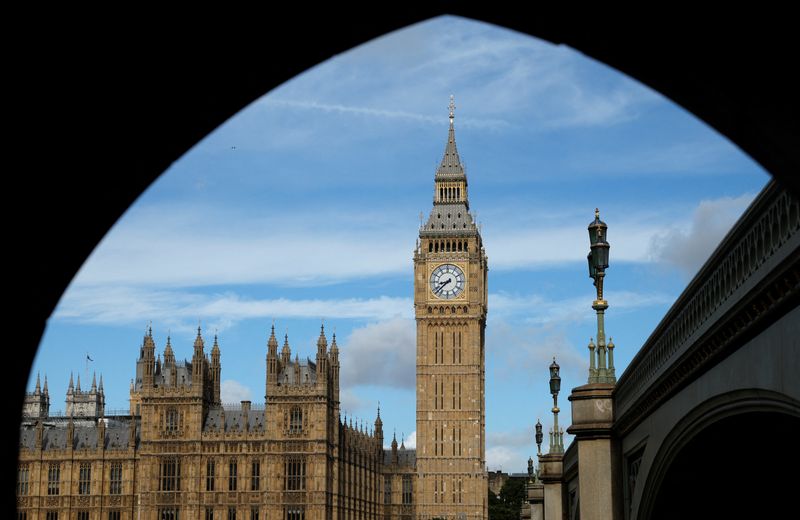 &copy; Reuters. The Elizabeth Tower of the Houses of Parliament, commonly known as Big Ben, is seen in London, Britain, June 30, 2022. REUTERS/John Sibley