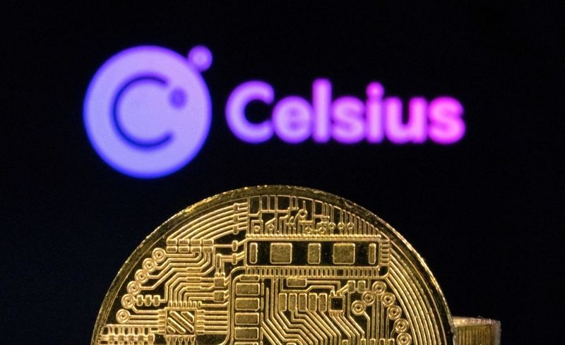 &copy; Reuters. FILE PHOTO: Celsius Network logo and representations of cryptocurrencies are seen in this illustration taken, June 13, 2022. REUTERS/Dado Ruvic/Illustration
