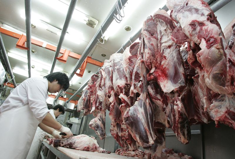 &copy; Reuters. Carne bovine
21/04/2008
REUTERS/Jo Yong-Hak 