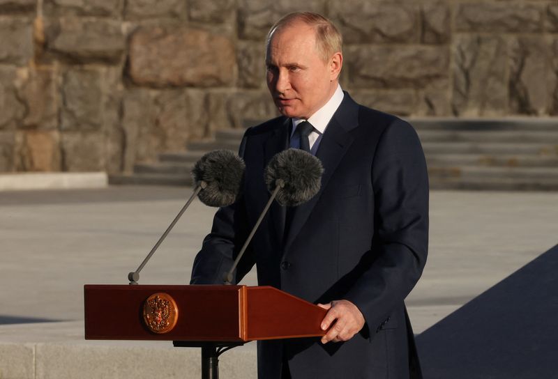 &copy; Reuters. الرئيس الروسي فلاديمير بوتين يتحدث في موسكو يوم 30 يونيو حزيران 2022- صورة لرويترز .