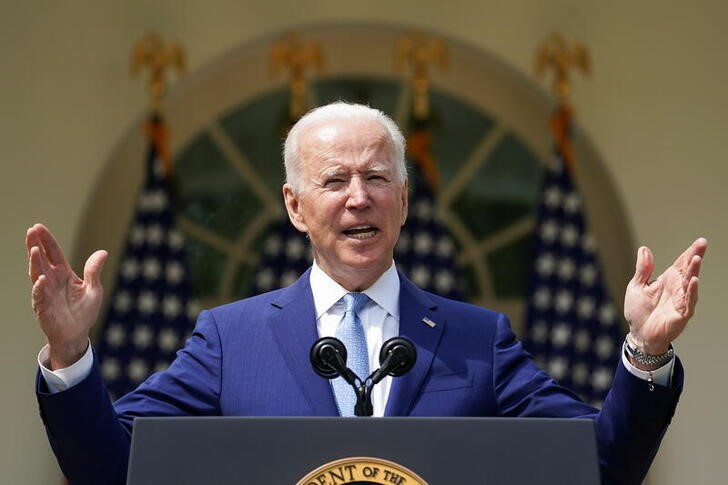 &copy; Reuters. Foto del Presidente de EEUU Joe Biden hablando en la Casa Blanca 
REUTERS/Kevin Lamarque