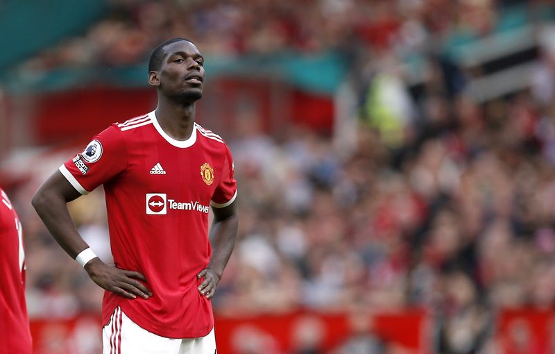 &copy; Reuters. Paul Pogba durante partida do Manchester United
16/04/2022
REUTERS/Craig Brough