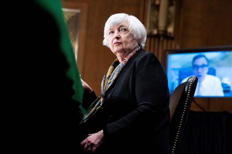 &copy; Reuters. Secretária do Tesouro dos Estados Unidos, Janet Yellen
10/05/2022. Tom Williams/Pool via REUTERS/Files
