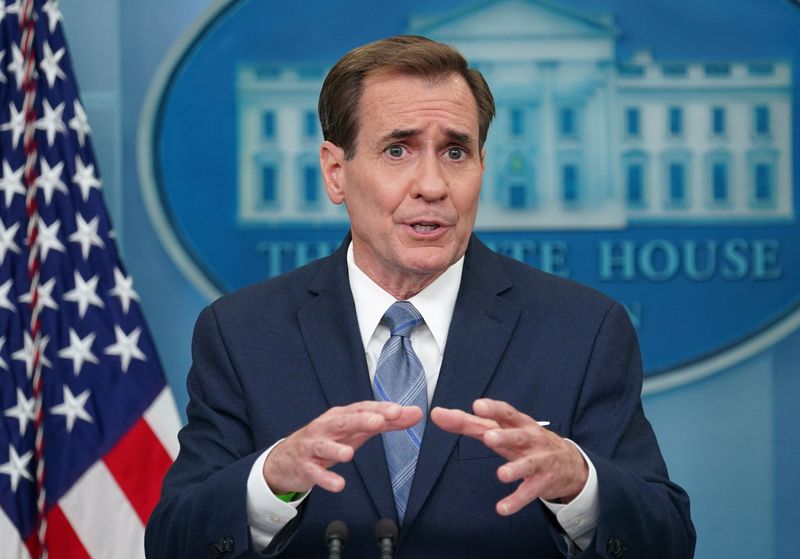 &copy; Reuters. John Kirby, U.S. National Security Council Coordinator for Strategic Communications, speaks to reporters during a press briefing at the White House in Washington, U.S., June 23, 2022. REUTERS/Kevin Lamarque