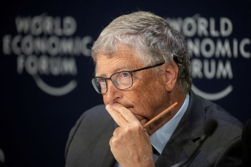 &copy; Reuters. FILE PHOTO: Bill Gates, co-chairman of the Bill & Melinda Gates Foundation, attends a news conference at the World Economic Forum 2022 (WEF) in the Alpine resort of Davos, Switzerland May 25, 2022. REUTERS/Arnd Wiegmann/File Photo