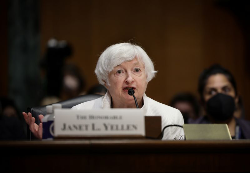 &copy; Reuters. Secretária do Tesouro dos Estados Unidos, Janet Yellen
07/06/2022. REUTERS/Evelyn Hockstein/Files