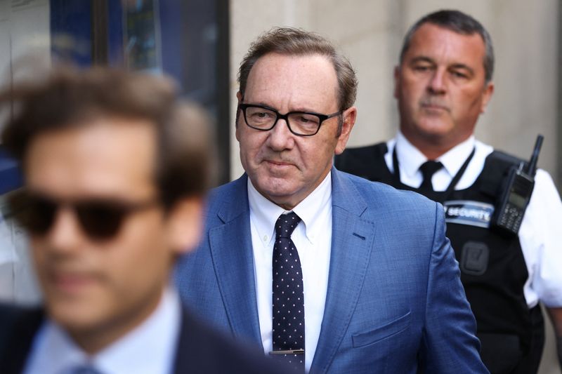 &copy; Reuters. Ator Kevin Spacey chega a tribunal de Londres para audiência
14/07/2022
 REUTERS/Tom Nicholson