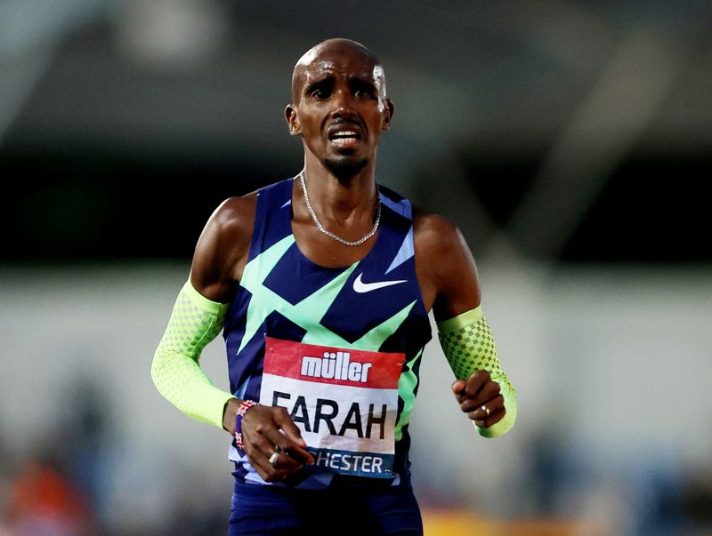 &copy; Reuters. Atleta multicampeão olímpico e mundial Mo Farah 
26/06/2021
Action Images via Reuters/Molly Darlington