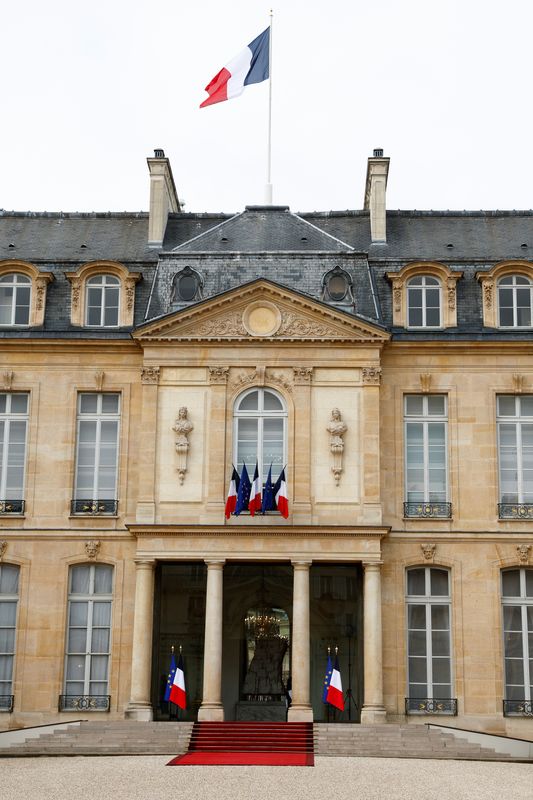 © Reuters. قصر الإليزيه بالعاصمة الفرنسية باريس في السابع من مايو آذار 2022. تصوير : جونزالو فوينتس-رويترز . 