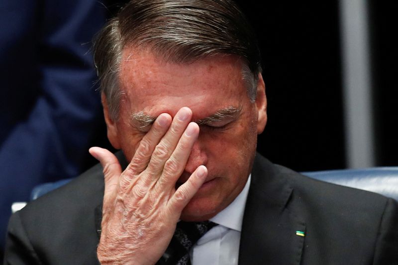 &copy; Reuters. Presidente Jair Bolsonaro durante cerimônia no Congresso Nacional para promulgação da PEC dos Benefícios
14/07/2022 REUTERS/Adriano Machado