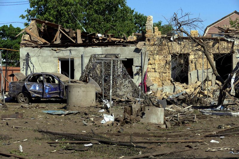 &copy; Reuters. Foto del martes de una casa destruida por un ataque ruso en las afueras de Odesa 
Jul 19, 2022.  REUTERS/Igor Tkachenko