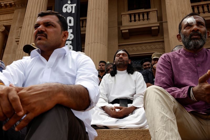 Protesters sombre after Wickremesinghe's win in Sri Lanka, but some vow to fight on