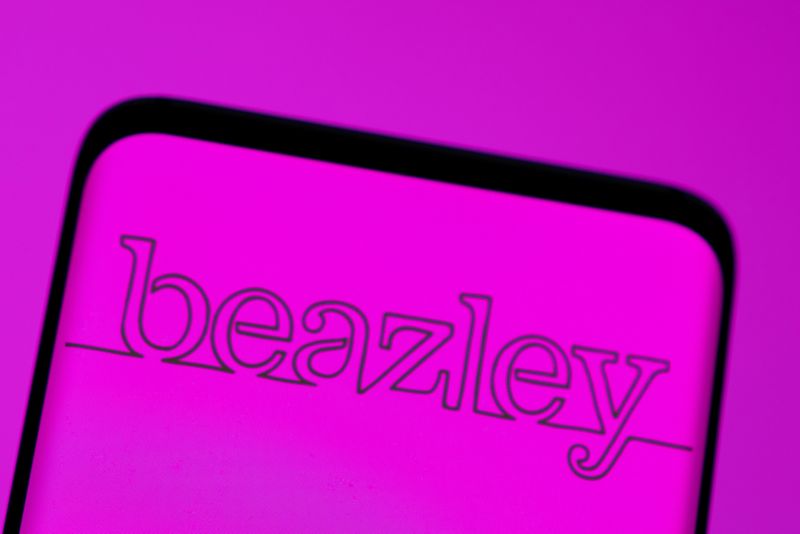 &copy; Reuters. Beazley logo is seen displayed in this illustration taken, May 3, 2022. REUTERS/Dado Ruvic/Illustration