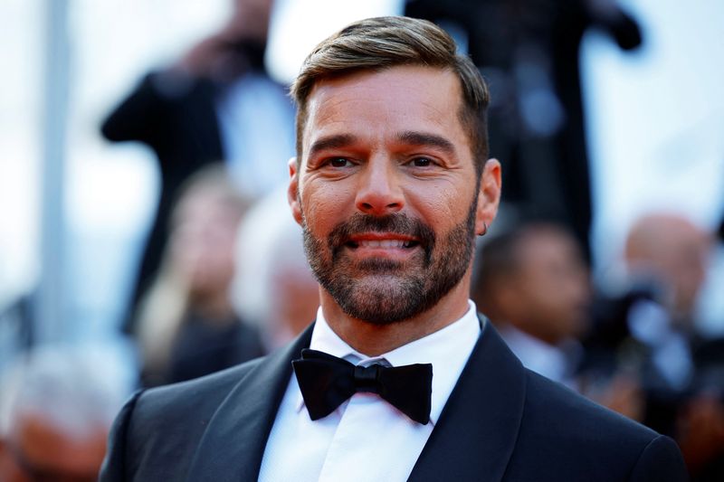 &copy; Reuters. Ricky Martin posa para foto no tapete vermelho do Festival de Cinema de Cannes
25/05/2022 REUTERS/Sarah Meyssonnier