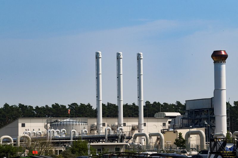 &copy; Reuters. FILE PHOTO: A view shows pipes at the landfall facilities of the 'Nord Stream 1' gas pipeline in Lubmin, Germany, July 21, 2022. REUTERS/Annegret Hilse