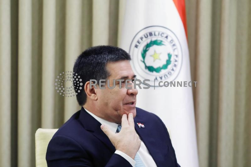 &copy; Reuters. Ex-presidente Horacio Cartes em visita a Jerusalém
21/5/ 2018
REUTERS/Ronen Zvulun