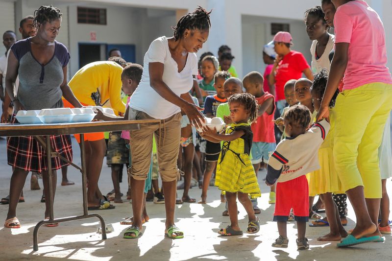 Haitian children who escaped gang violence take shelter in Port-au-Prince school