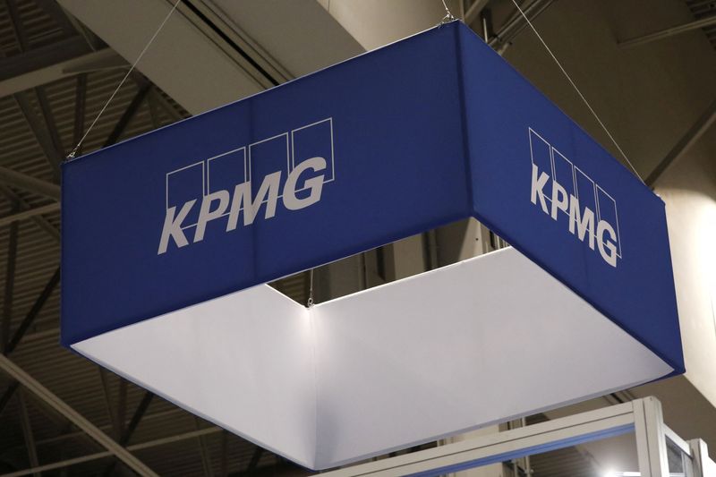 &copy; Reuters. A banner for professional services network KPMG hangs above the Collision conference in Toronto, Ontario, Canada June 23, 2022. Picture taken June 23, 2022. REUTERS/Chris Helgren