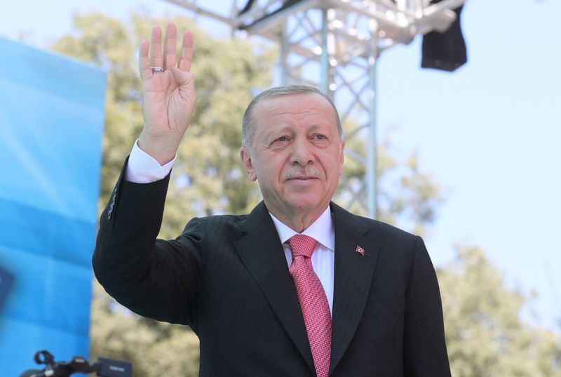 &copy; Reuters. الرئيس التركي رجب طيب أردوغان في اسطنبول يوم 22 يوليو تموز 2022. صورة من الرئاسة التركية محظور إعادة بيعها أو وضعها في أرشيف.