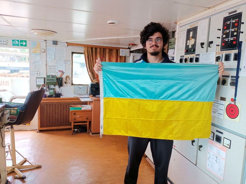 Stranded teenage sailor excited at journey home from Ukraine after grain deal