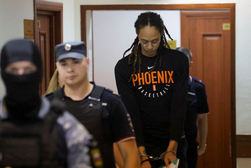 U.S. basketball star Griner: My rights were not read upon arrest in Russia