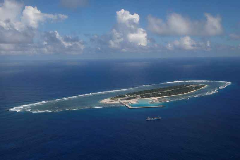 &copy; Reuters. Vista aérea de Itu Aba, ilha que o Taiwan nomeia de Taiping, no Mar do Sul da China
29/11/2016 REUTERS/Fabian Hamacher