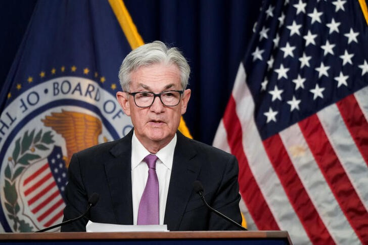 &copy; Reuters. Foto del miércoles del jefe de la Reserva Federal Jerome Powell en una rueda de prensa en  Washington
Jul 27, 2022. REUTERS/Elizabeth Frantz