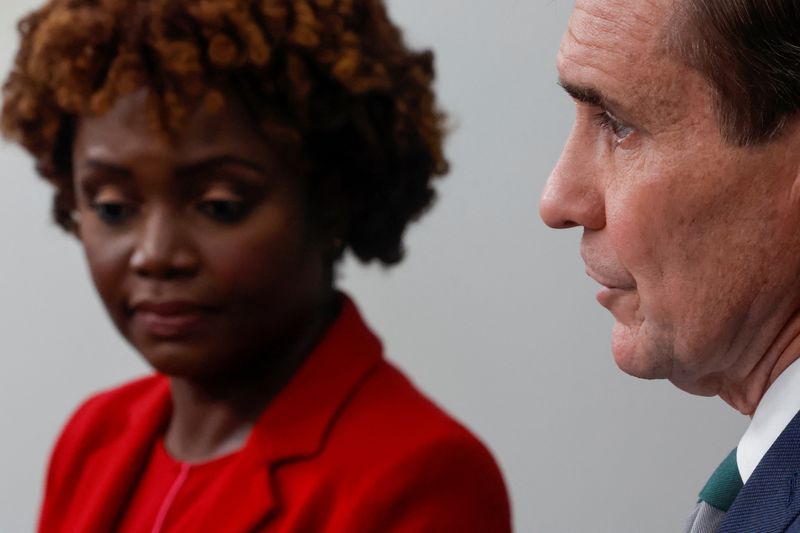 &copy; Reuters. White House National Security Council Strategic Communications Coordinator John Kirby joins White House Press Secretary Karine Jean-Pierre for the daily press briefing, particularly discussing a U.S.-proposed deal to bring home WNBA star Brittney Griner a