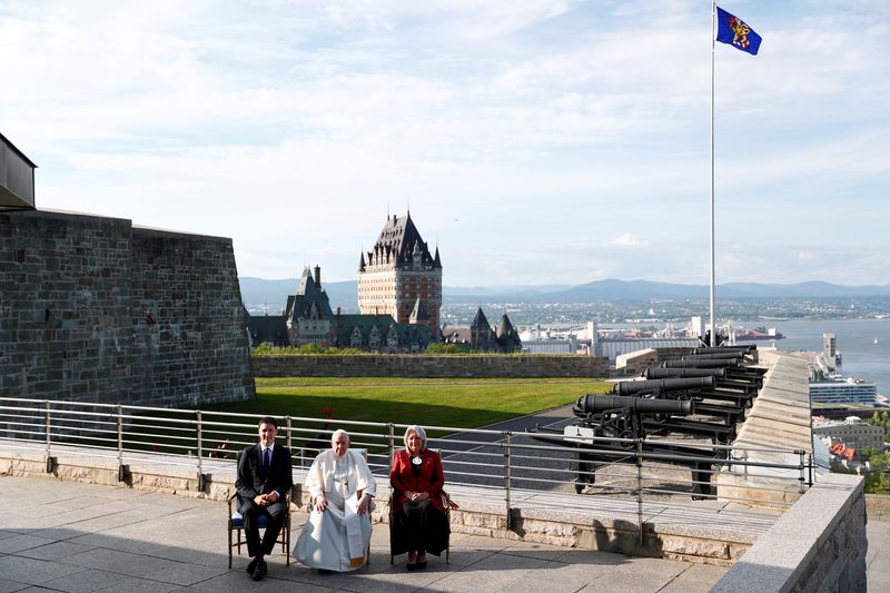 &copy; Reuters. Papa Francisco visita Quebec, no Canadá
27/07/2022
REUTERS/Guglielmo Mangiapane