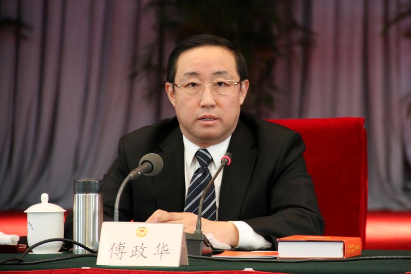&copy; Reuters. FILE PHOTO: Fu Zhenghua, head of Beijing Municipal Public Security Bureau, is pictured during a meeting in Beijing, China January 17, 2011. Picture taken January 17, 2011. REUTERS/Stringer 
