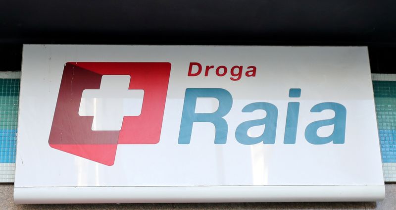 &copy; Reuters. FILE PHOTO: A logo of the Raia drugstore is seen in Rio de Janeiro, Brazil July 30, 2018. REUTERS/Sergio Moraes