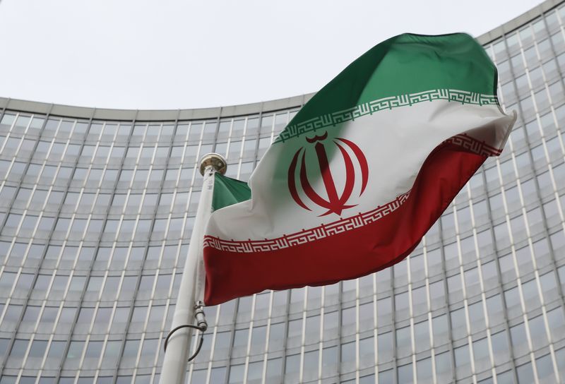 &copy; Reuters. FILE PHOTO: An Iranian flag flutters in front of the International Atomic Energy Agency (IAEA) headquarters in Vienna, Austria, January 15, 2016.   REUTERS/Leonhard Foeger
