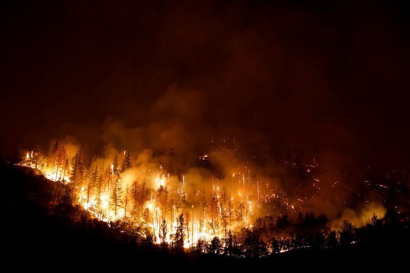 Fast-moving wildfire in northern California forces residents to evacuate